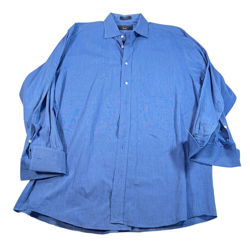 Jos A Bank Mens Executive Collection blue button down.  Size 16.5, 33.  workwear